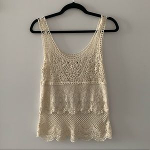 American eagle crochet tank top